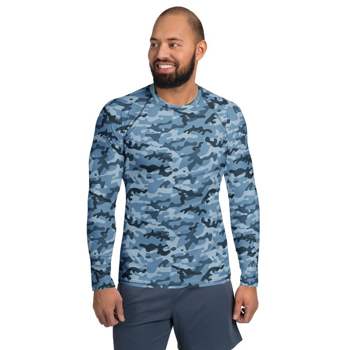 Mens Blue Camo Rashguard product image (2)