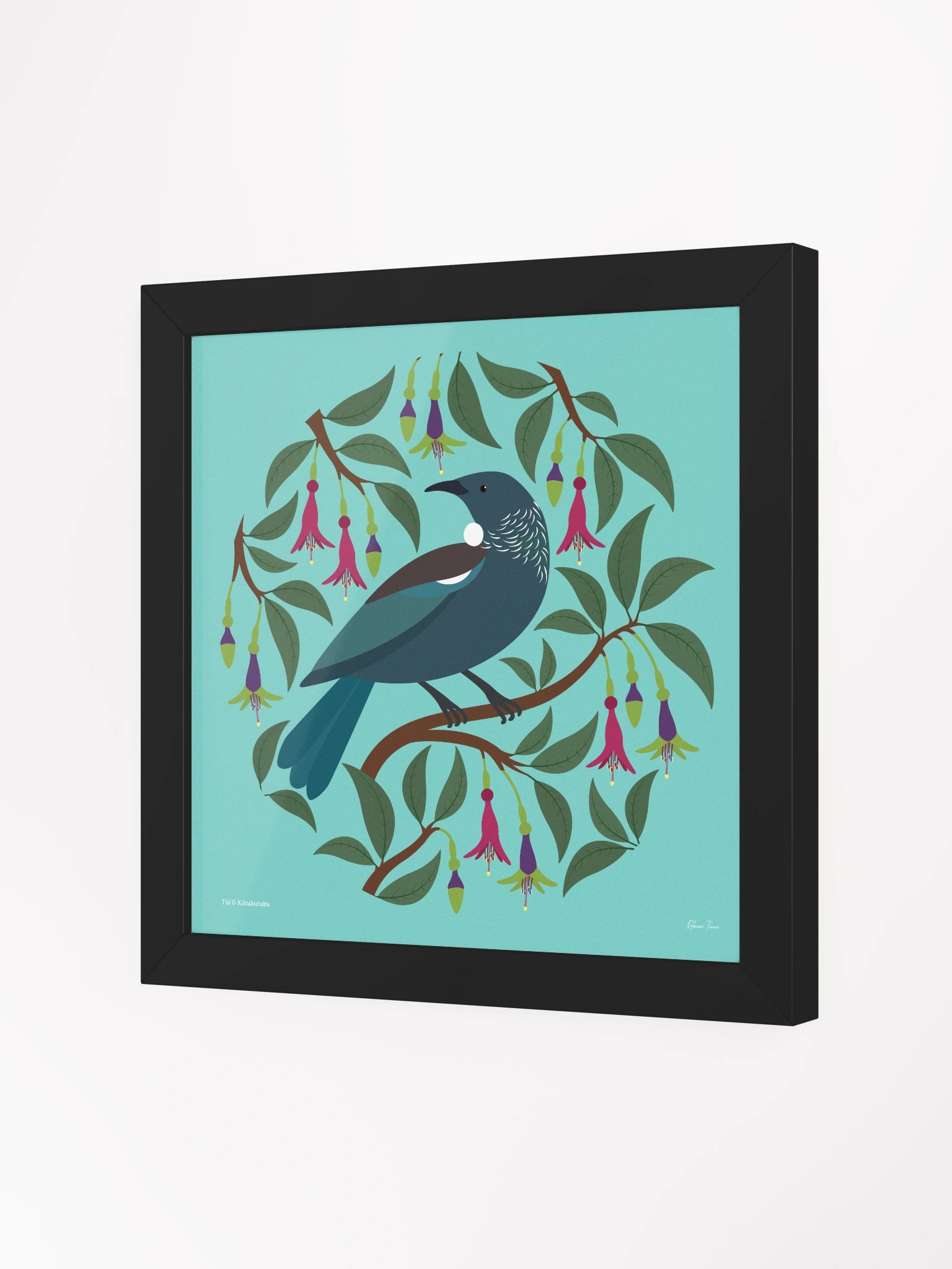 Tūī in Kōtukutuku Framed Wall Art product image (2)