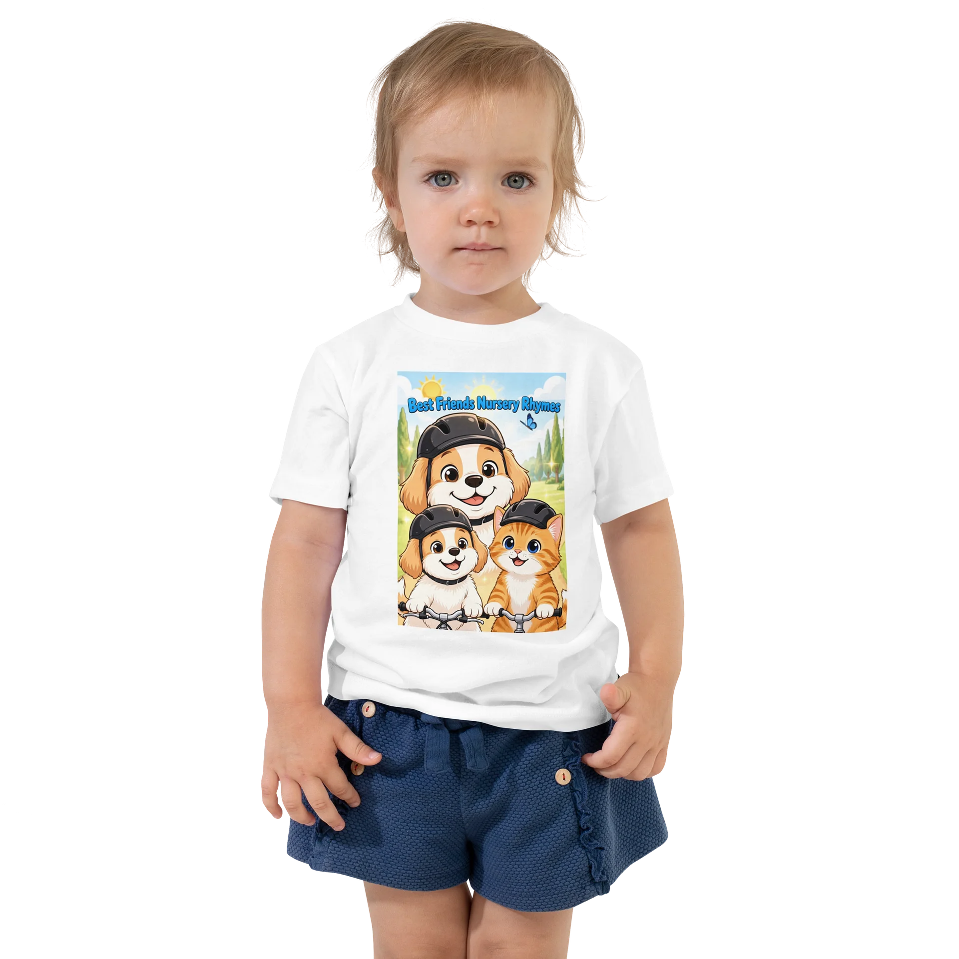 Kitten & Puppy Biking Child T-shirt product image (1)