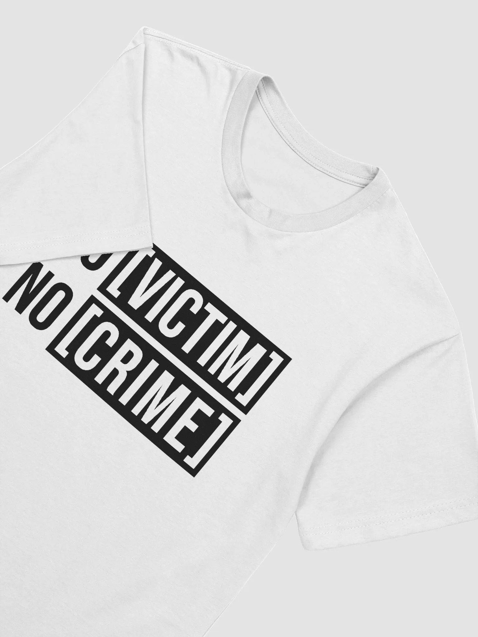 No Victim No Crime V1 Black Design Next Level Tee product image (1)