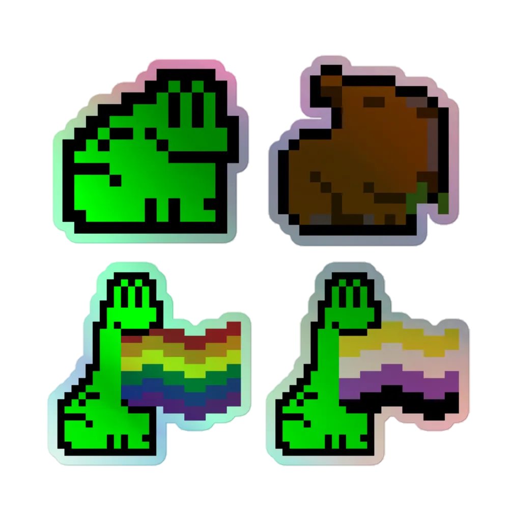 Twitch Emote Holo stickers product image (1)