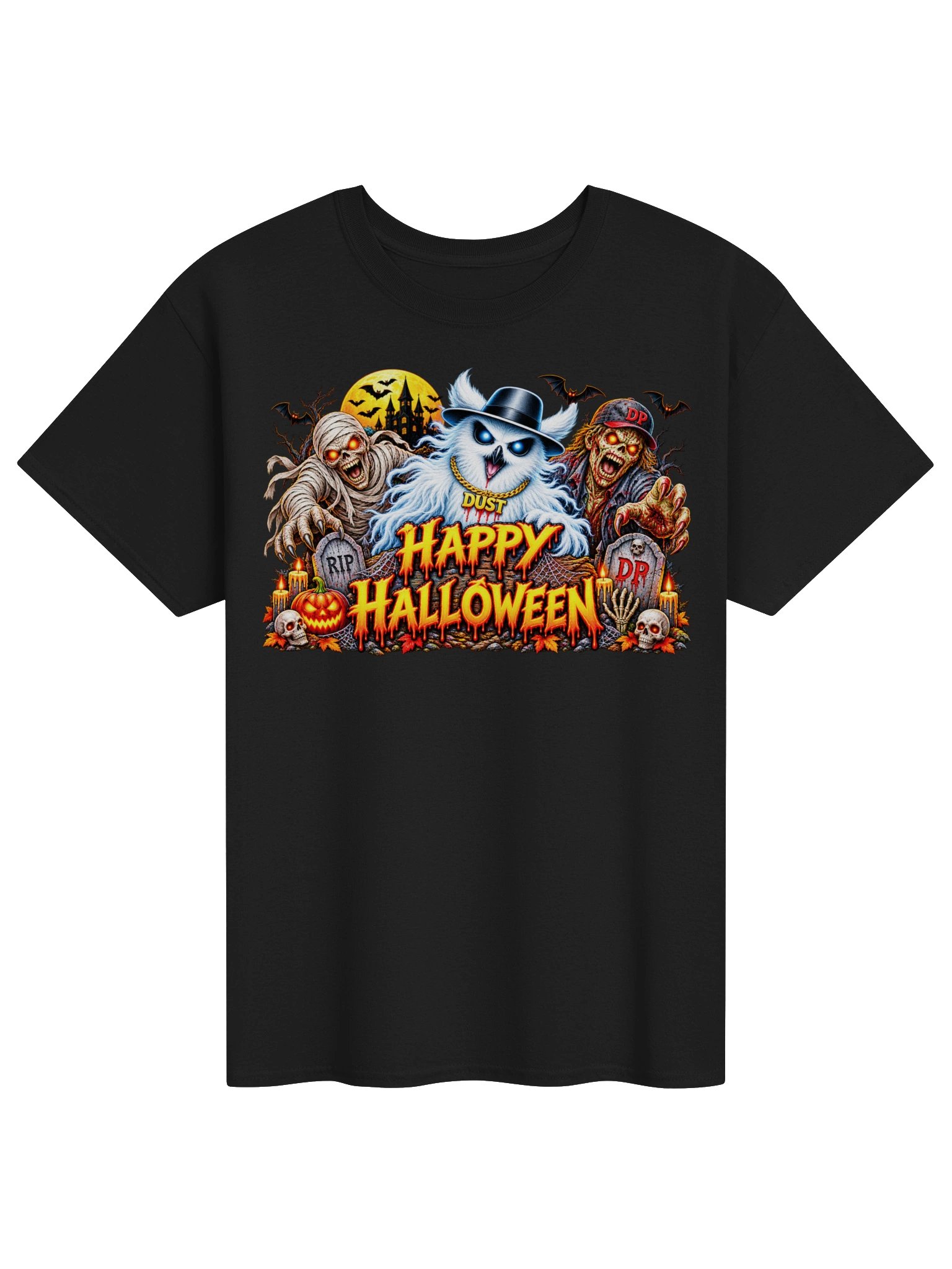 Phant Owl Mummy Zombie Gildan Heavyweight T-Shirt product image (7)