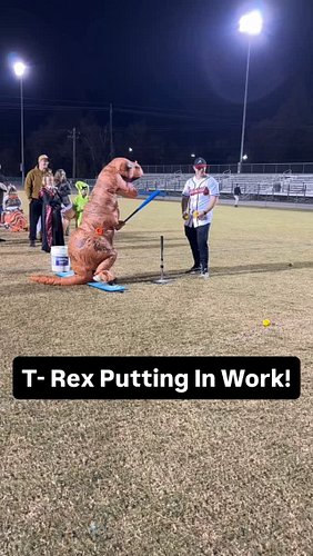T- Rex getting in some tee work!! 😂

#baseball #hitting #development #dinosaurs #halloween