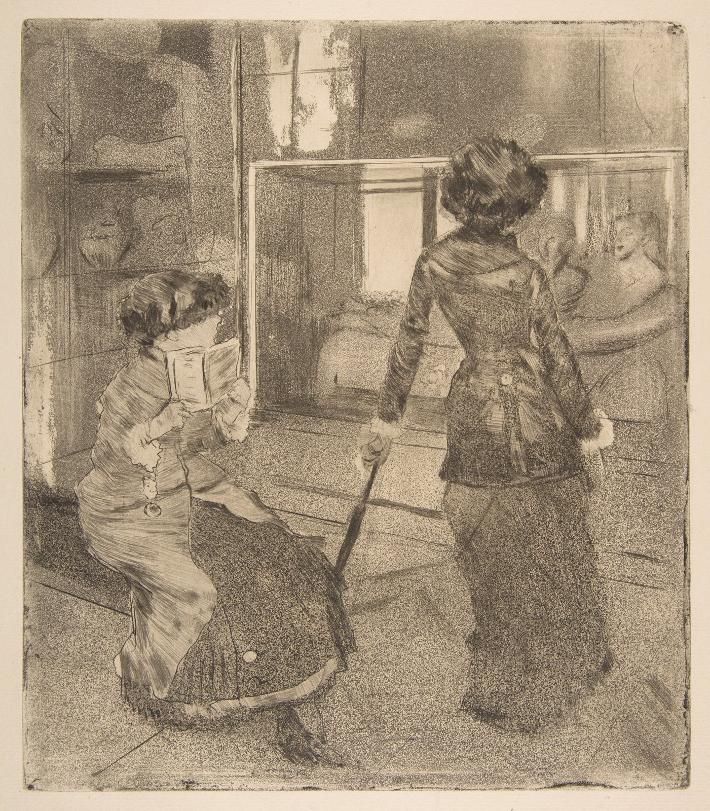 Degas, Mary Cassatt at the Louvre: The Etruscan Gallery — Fine-Art Poster product image (1)