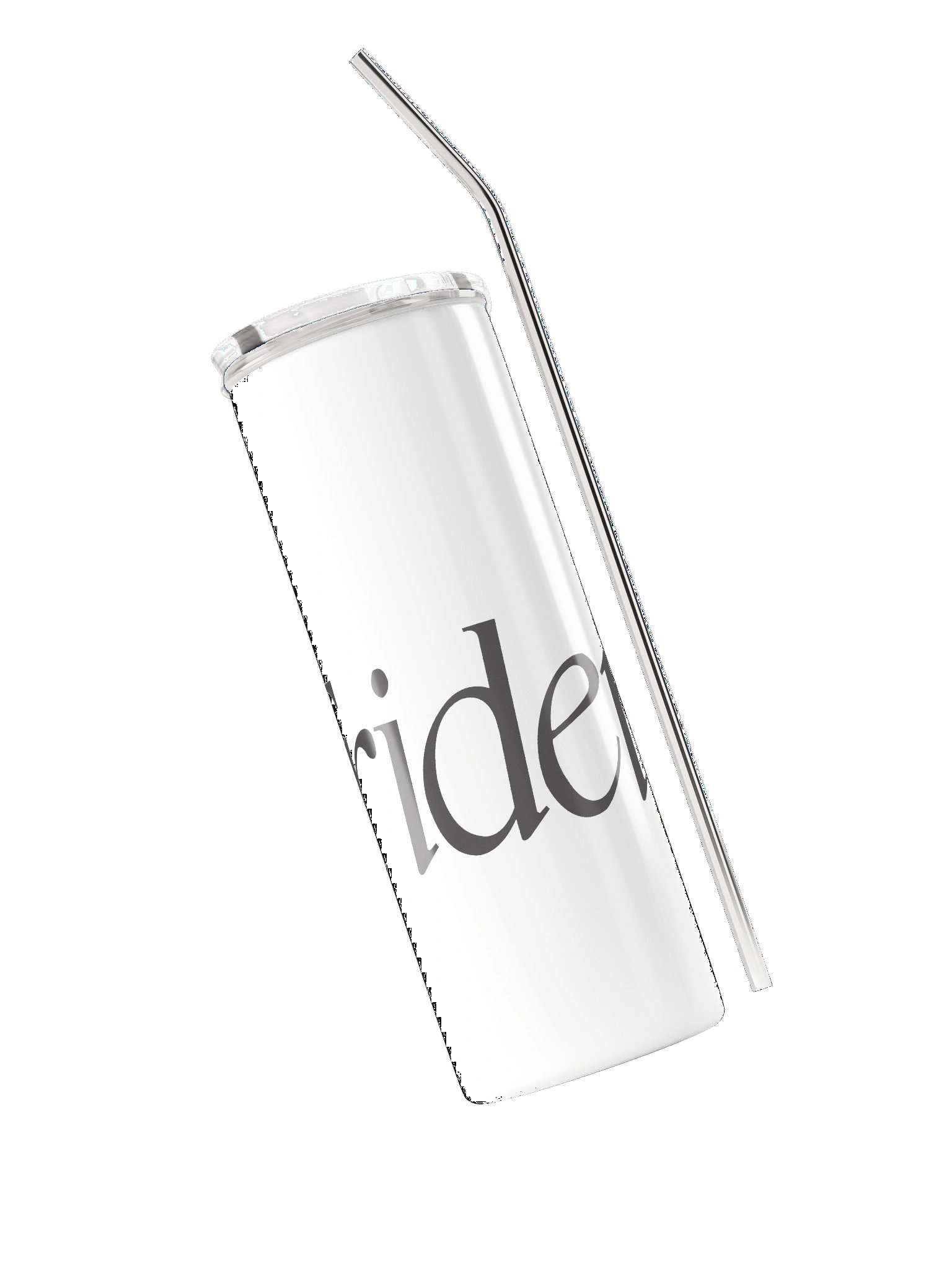 Trident Microsystems Stainless Steel Tumbler with Reusable Straw product image (3)