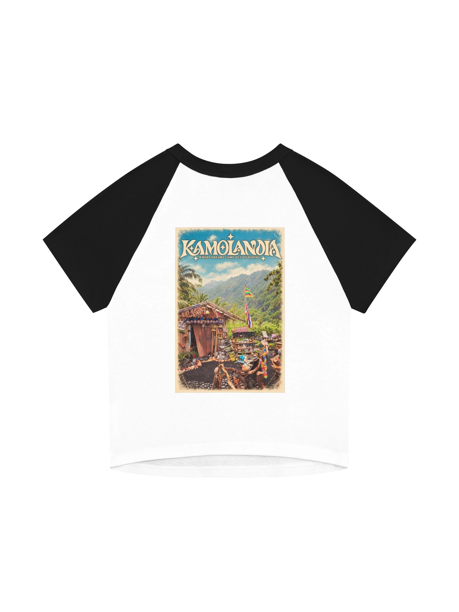 Dream Shack — Women’s Micro Rib Raglan Baby Tee product image (4)