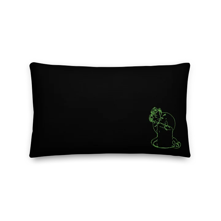 Your Moth, My Flame Throw Pillow - Green product image (2)