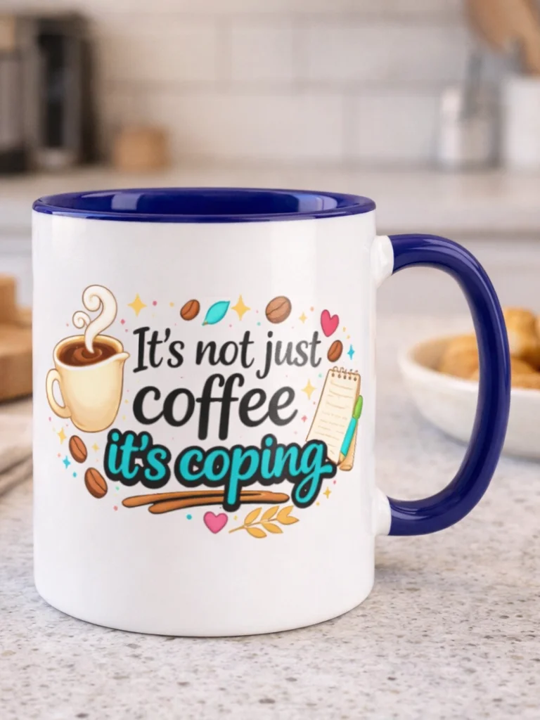 It’s Not Just Coffee It’s Coping Ceramic Mug product image (1)
