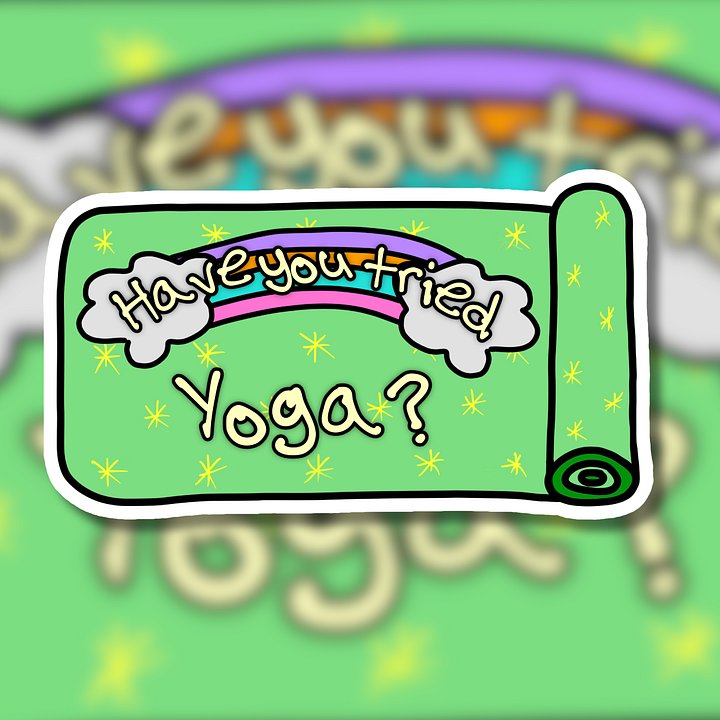 "Have You Tried Yoga?" Vinyl Sticker product image (1)