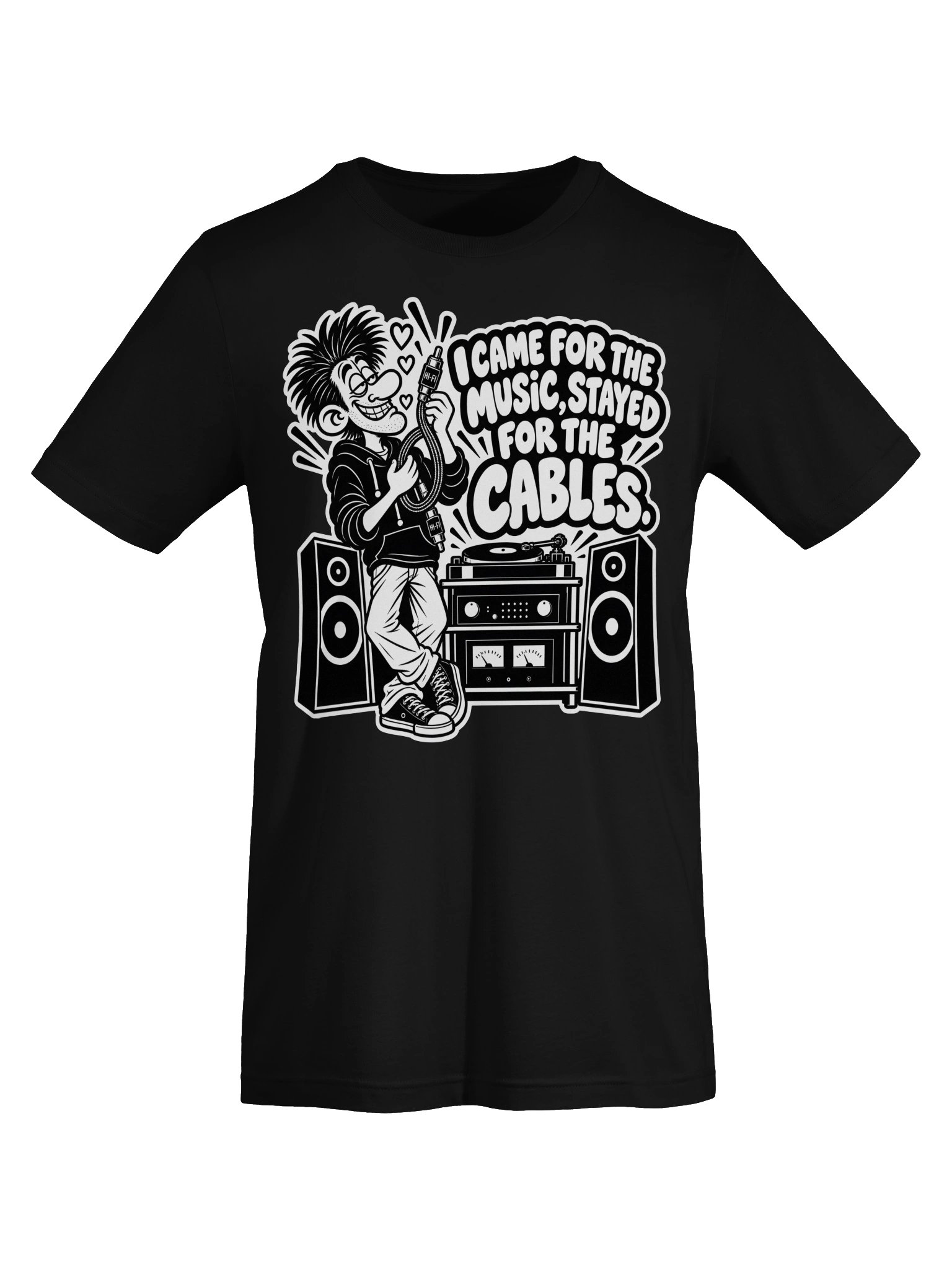 I Came For The Music, Stayed For The Cables - Unisex T-shirt product image (5)