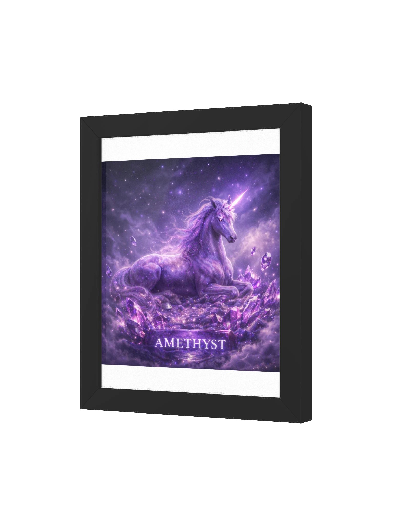 Amethyst Unicorn Framed Poster product image (103)