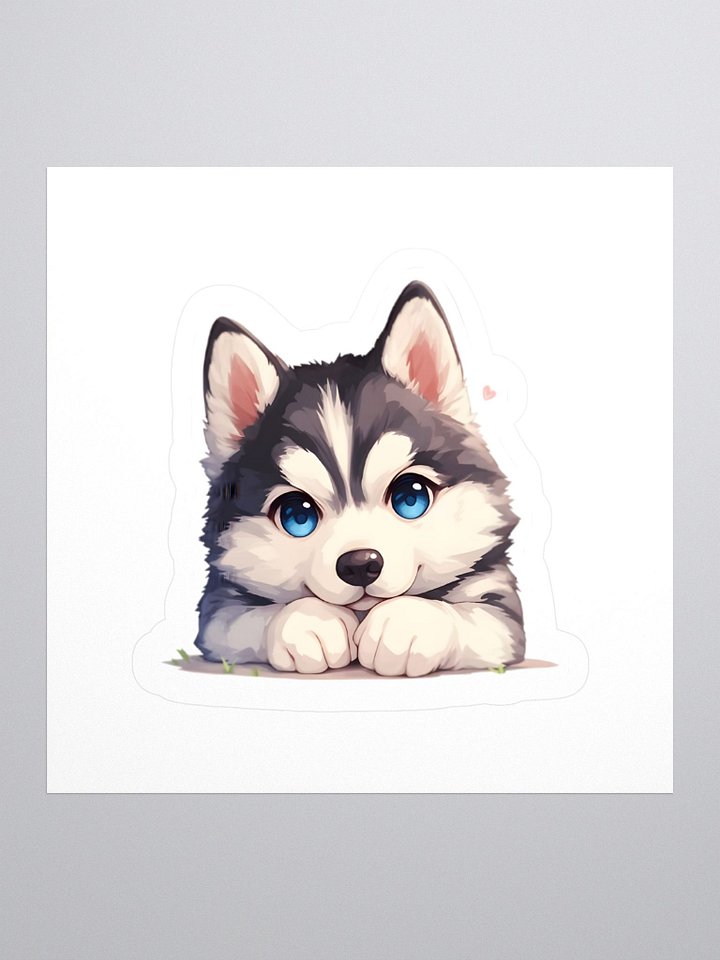 Cute Husky Decal product image (1)
