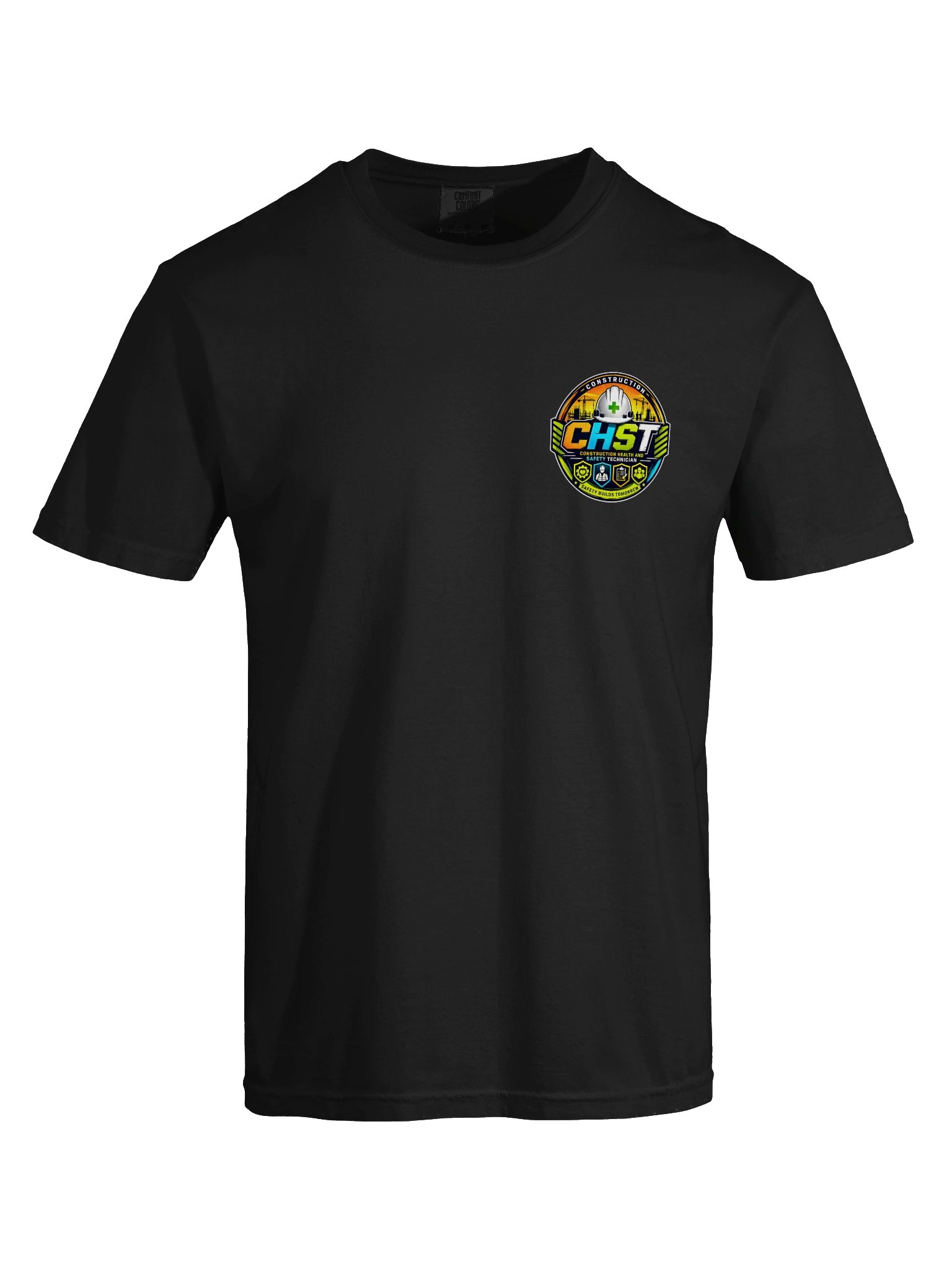 Construction safety Comfort Colors® Heavyweight T-Shirt – Construction Health and Safety Technician Garment-Dyed Shirt | Construction Safety Apparel product image (5)