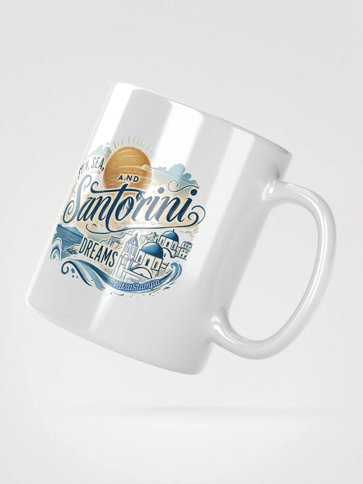 Santorini Dreams- Sunny Greece Island Vibes Mug product image (2)