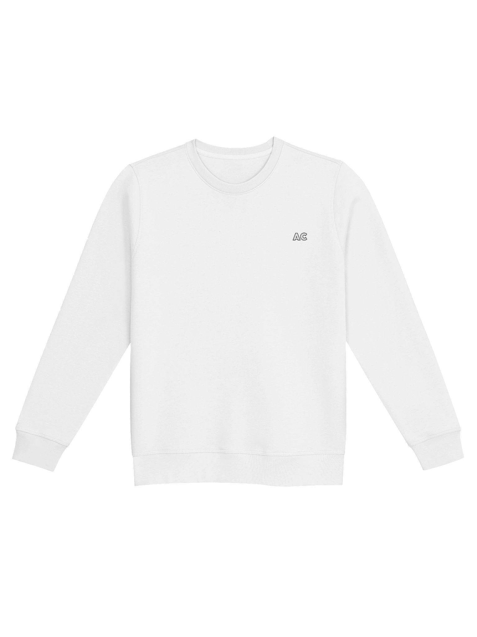AC Essential Crewneck Logo White product image (1)