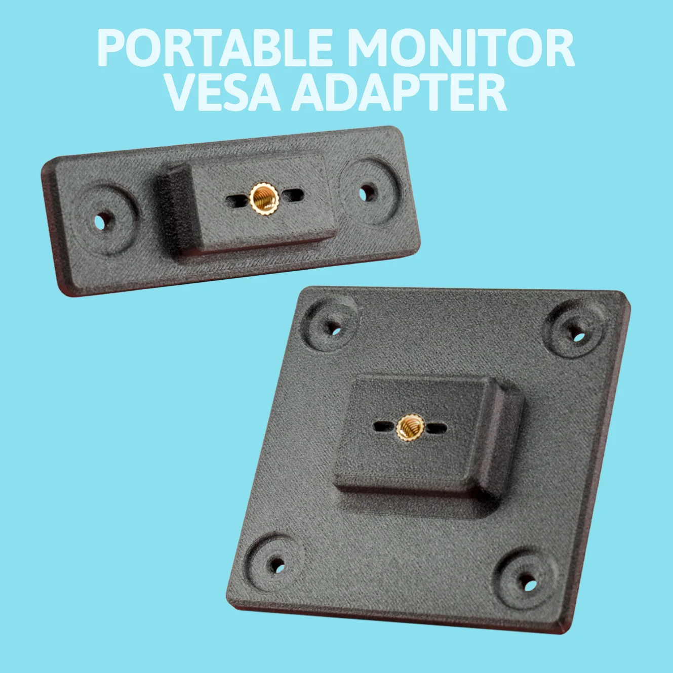 Veptor V2 - Portable Monitor VESA 1/4" Adapter, 100mm 75mm product image (1)