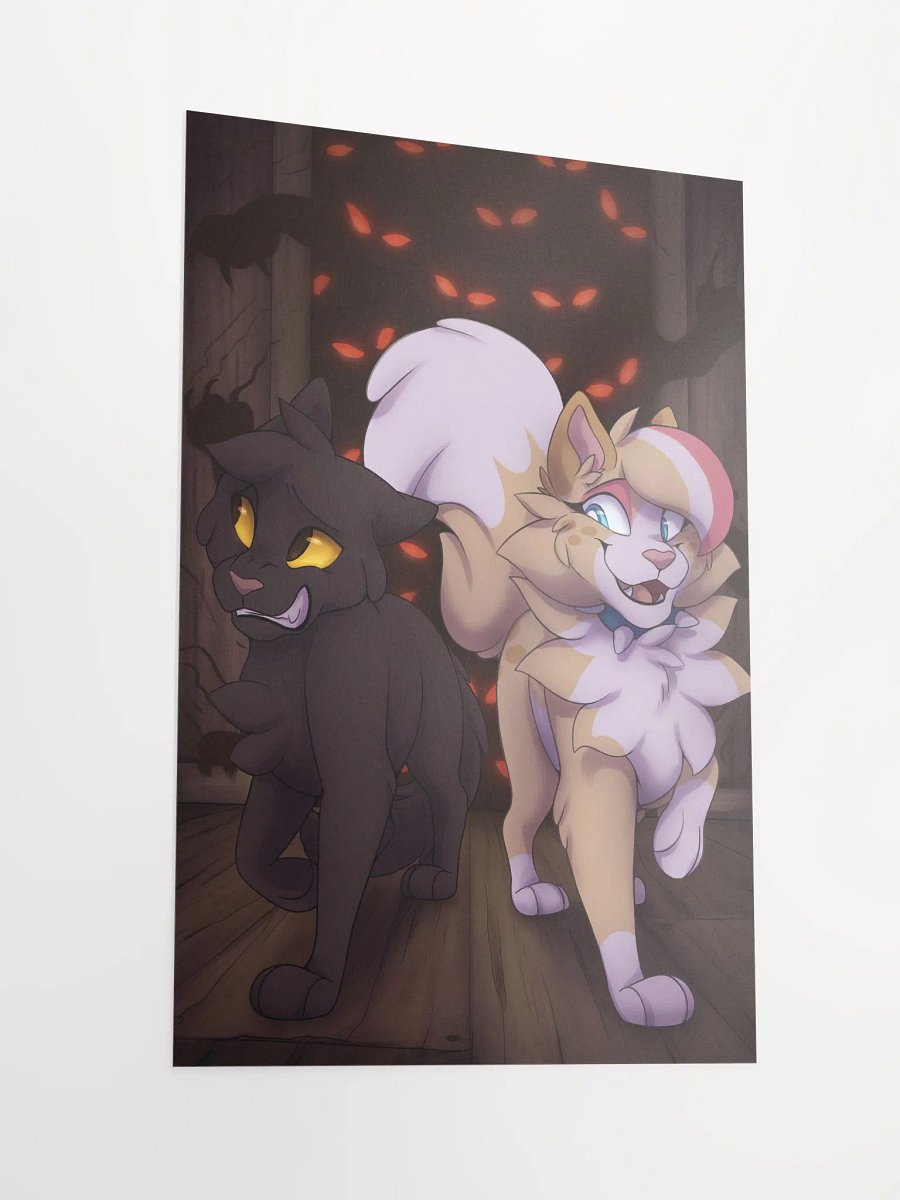 Cream & Spooky Haunted Mansion Poster (Textless) product image (14)