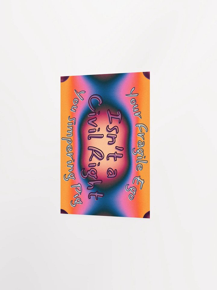 Hands Off DEIA, Your Fragile Ego, Protest Poster product image (8)