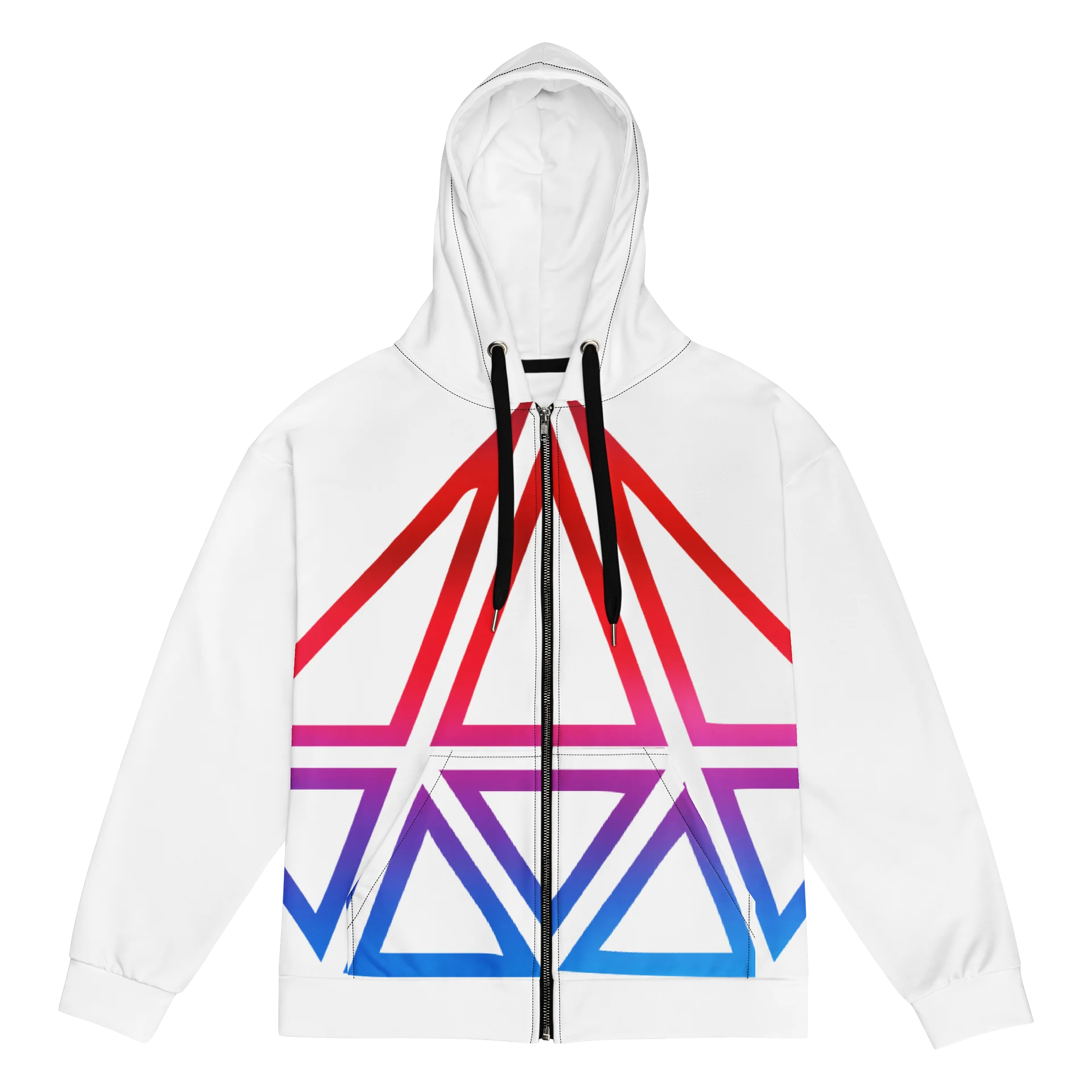 Neon Prism Geo Zip Hoodie product image (1)