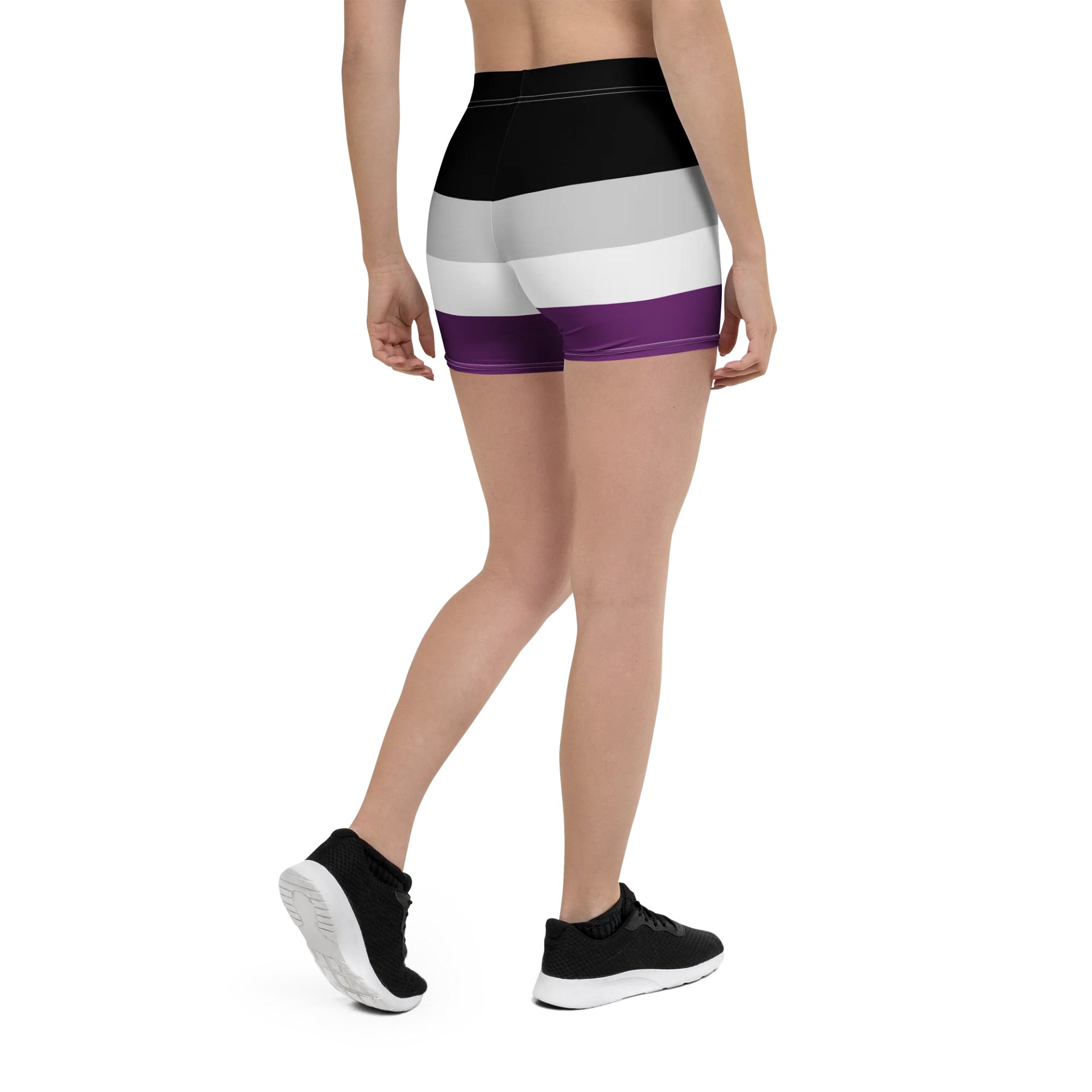 Asexual Pride Flag Bike Shorts product image (2)