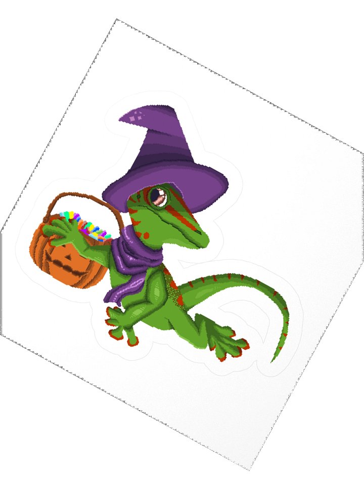 October 2025 Sticker "Naked Gecko on Halloween" product image (2)