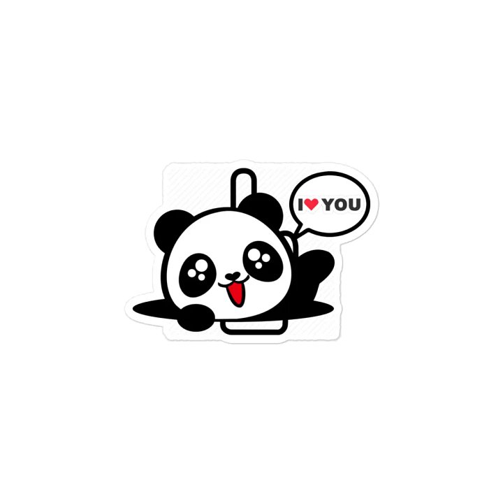 Panda Loves You Magnet product image (2)