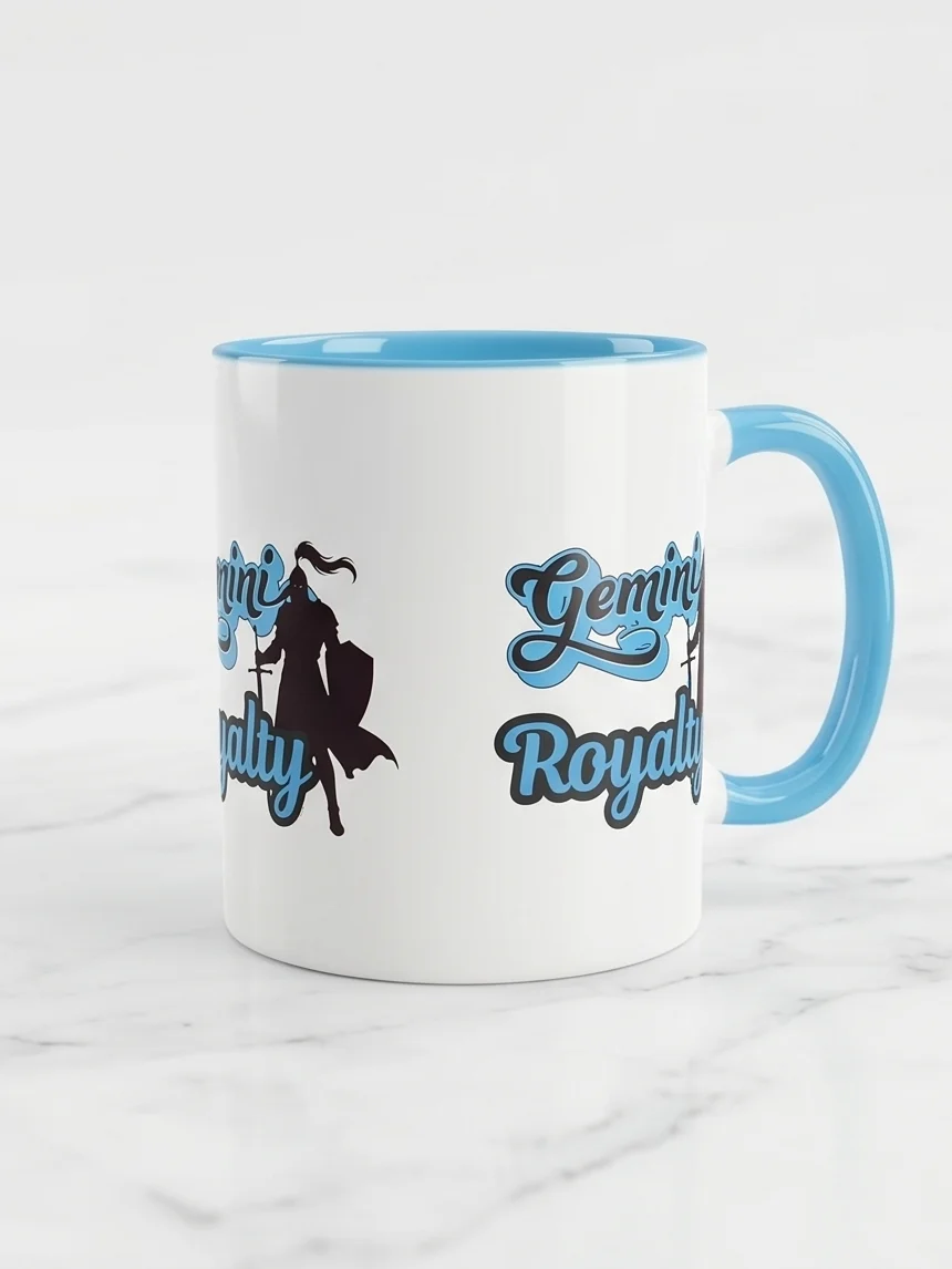 Gemini Royalty Blue Script Mug product image (5)