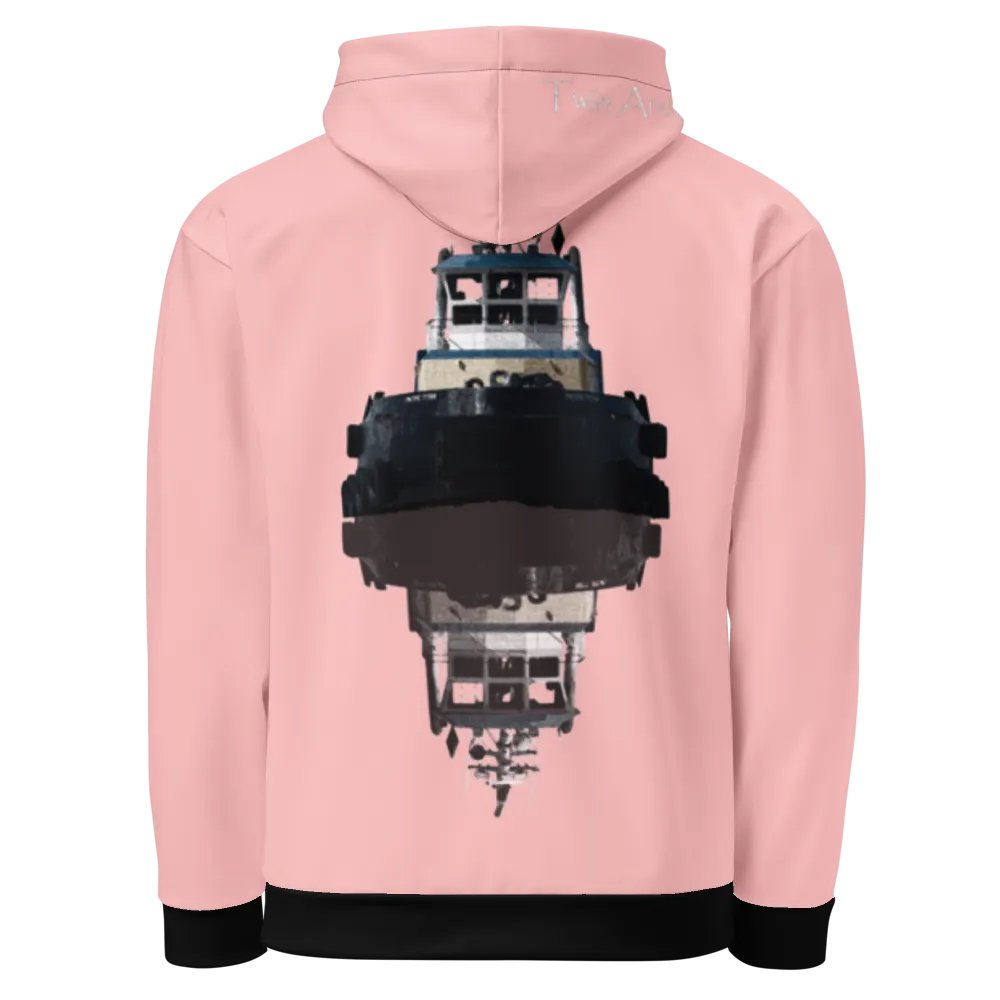 Tug Pacific Titan & Reflection (Pink) North Current Line Hoodie – Performance Marine Wear | Twin Anchor Apparel North Current Line product image (1)