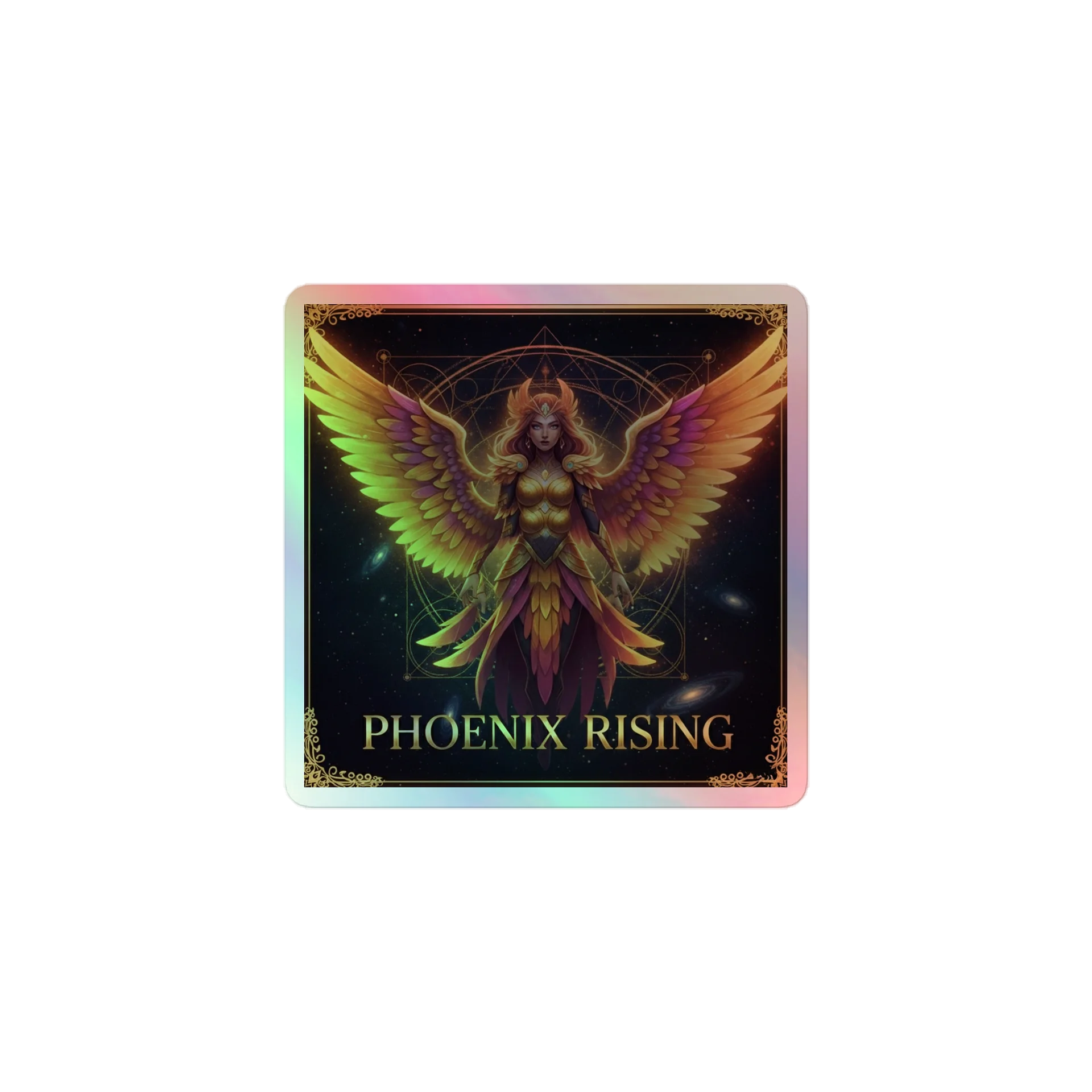 Phoenix Rising Holographic Sticker Sheet product image (1)
