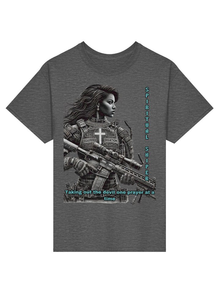 Spiritual Sniper Christian Faith Apparel Taking Out the Devil One Prayer at a Time Kingdom Warrior Design product image (4)