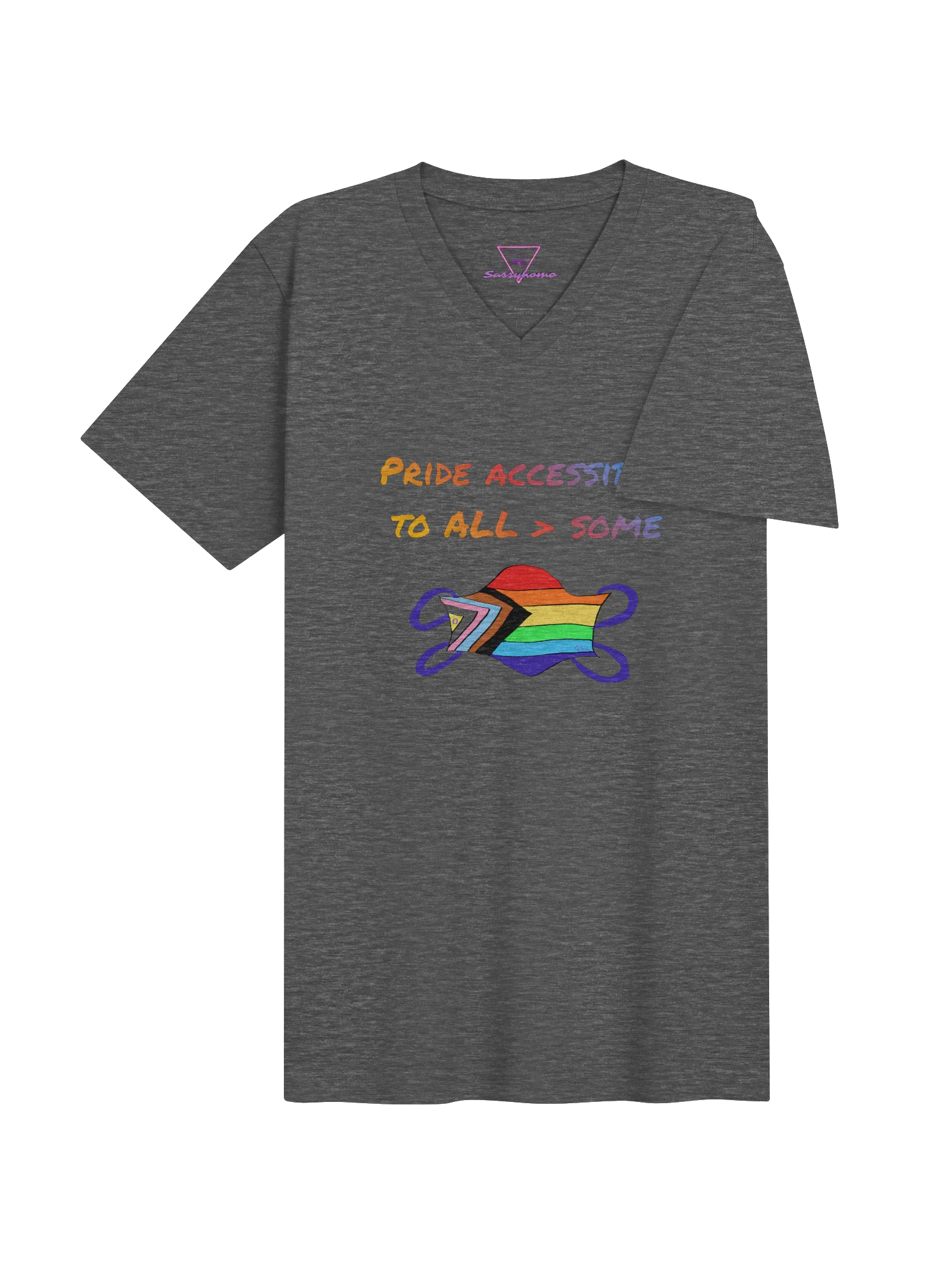 Pride Accessibile To All > Some V-neck tee product image (19)