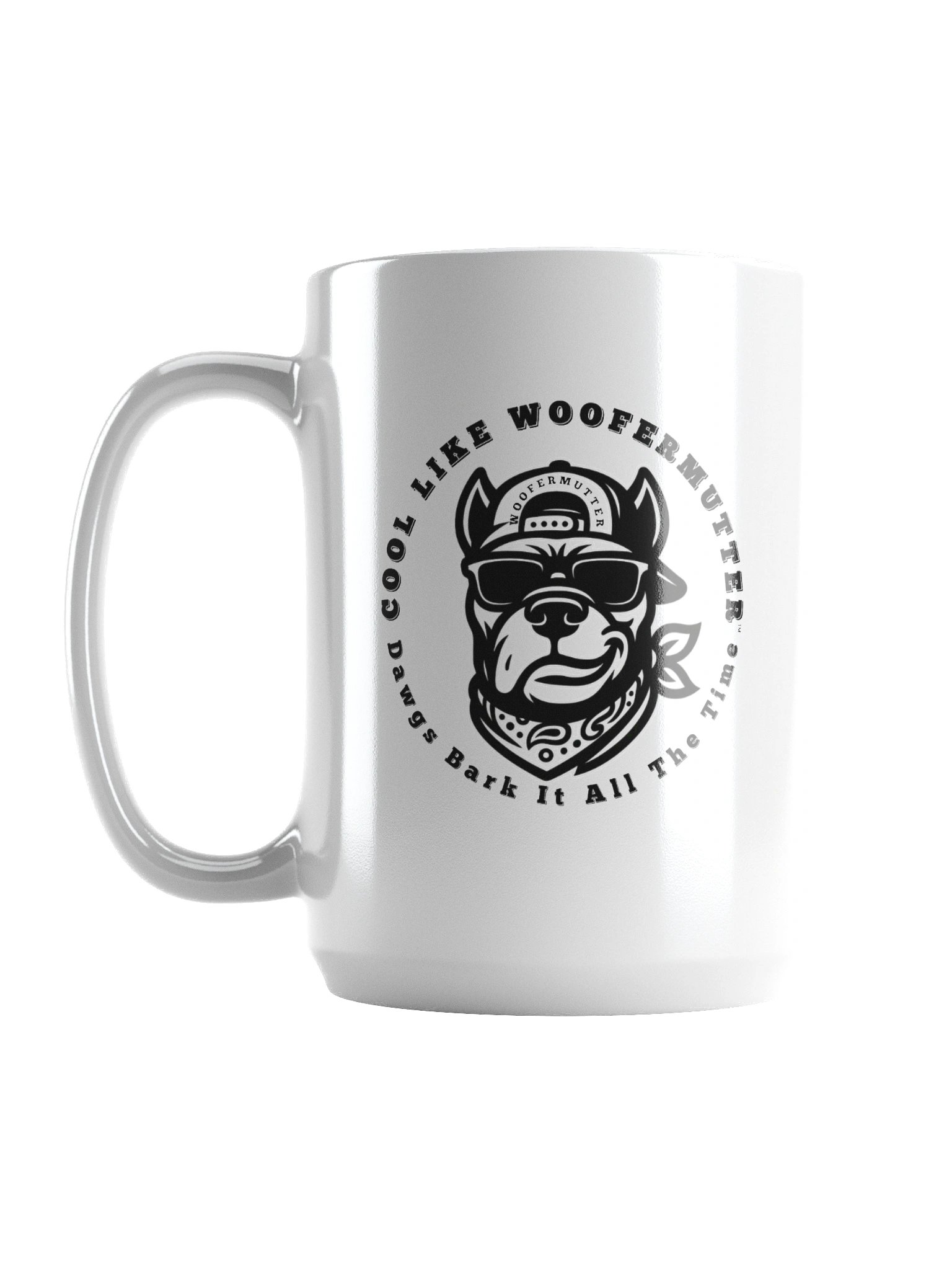 WooferMutter™ Black Cane Corso White Ceramic Mug product image (2)