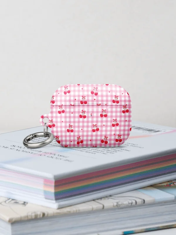 Cherries and Plaid Dreams AirPods® Pro Gen 1 and 2 Gen 1 and 2, Gen 3 Cases. product image (6)
