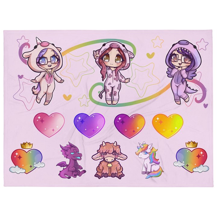 Tux2, MissieB12, and Mama_MJ Onesies! Collab Blanket product image (2)