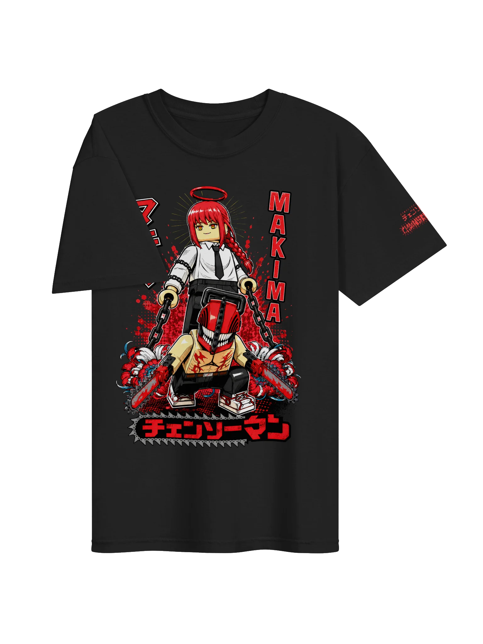 Makima Chainsaw Man Lego-Style Anime Tee product image (3)