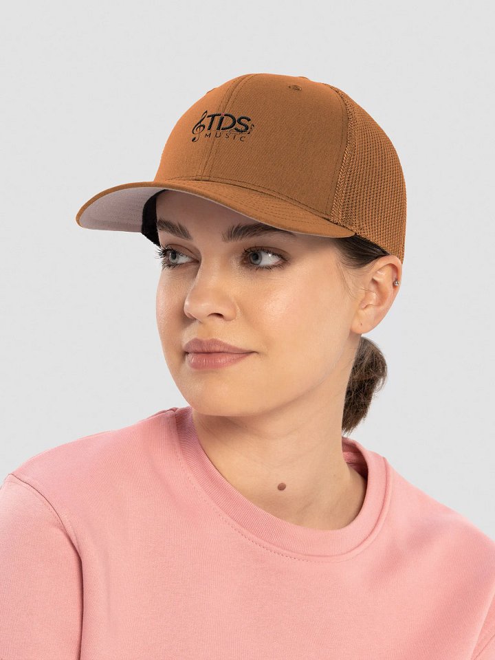 TDS Music Mesh Back Trucker Hat - Stylish Mid-Profile with Musical Design product image (2)