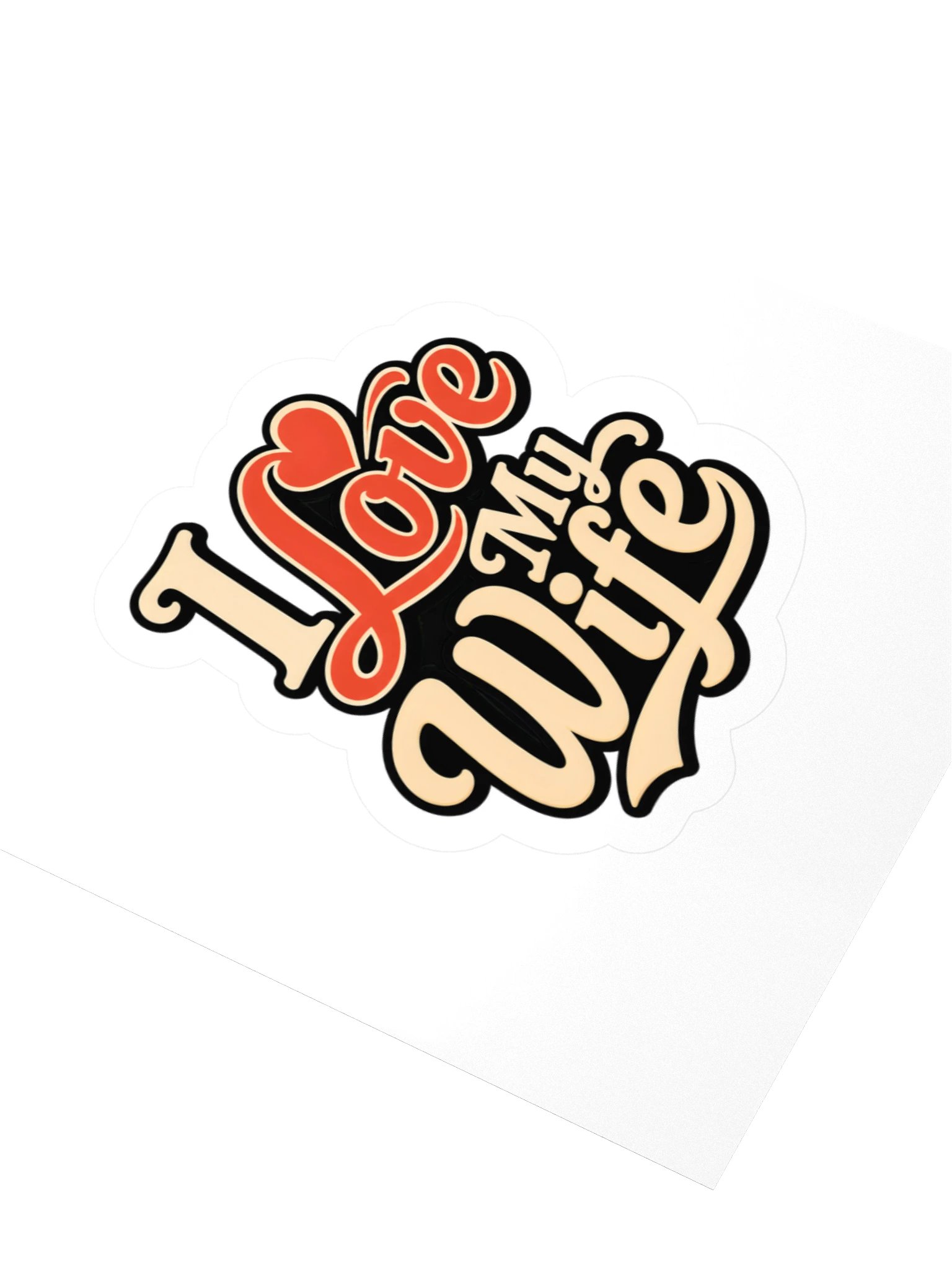 I Love My Wife Sticker product image (3)