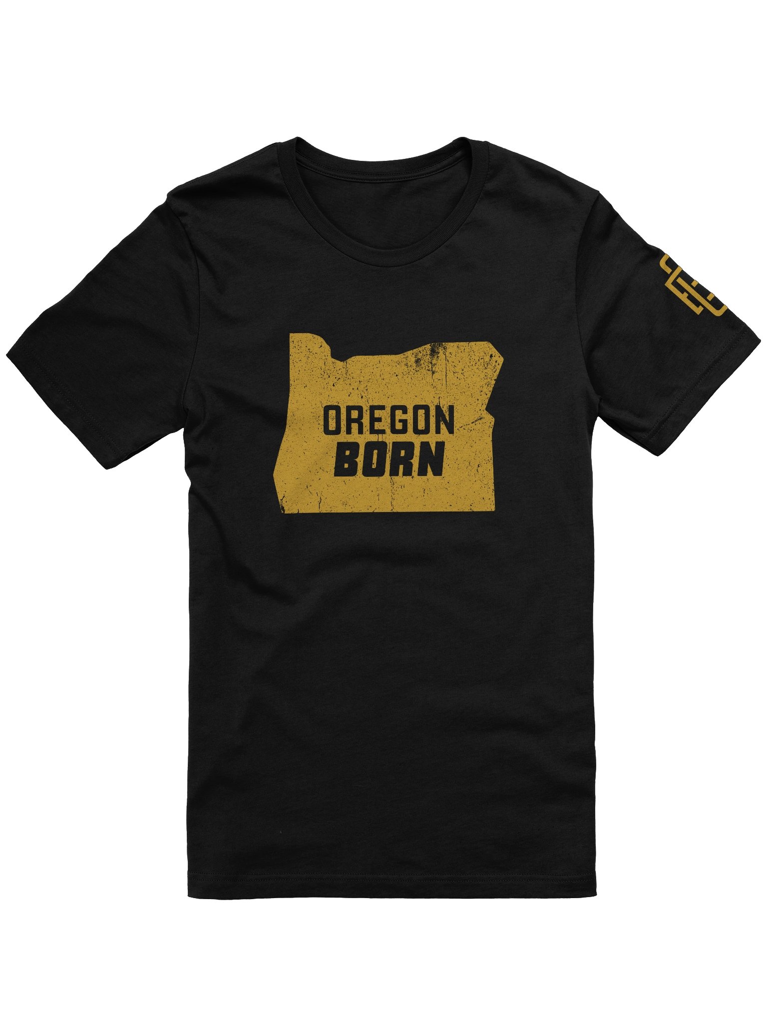 Oregon Born State Outline T-Shirt product image (1)