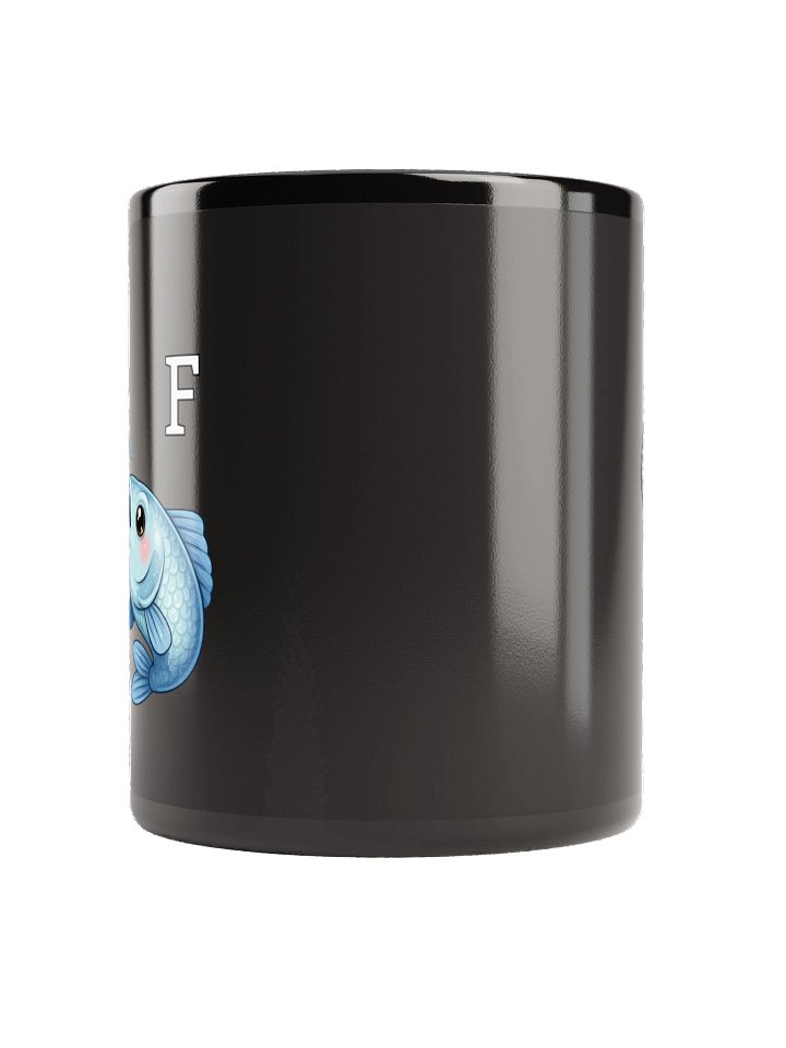 F for Fishing Mug Black product image (2)