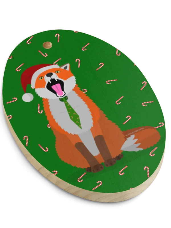 Holiday Foxxo Wooden Ornament product image (5)