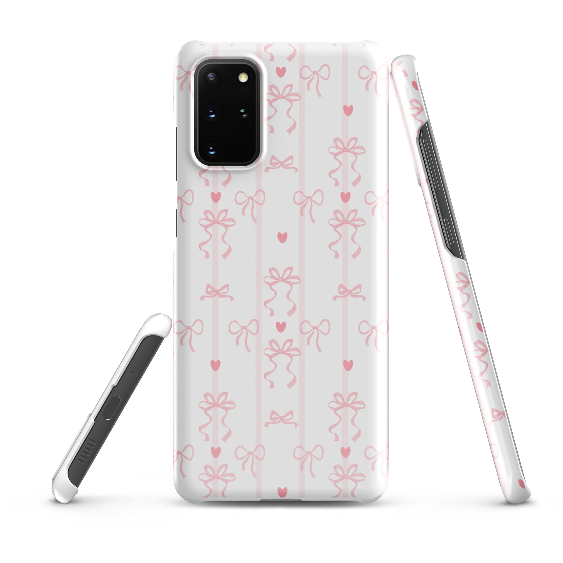 Pink Bow Stripe Samsung Snap Case product image (6)