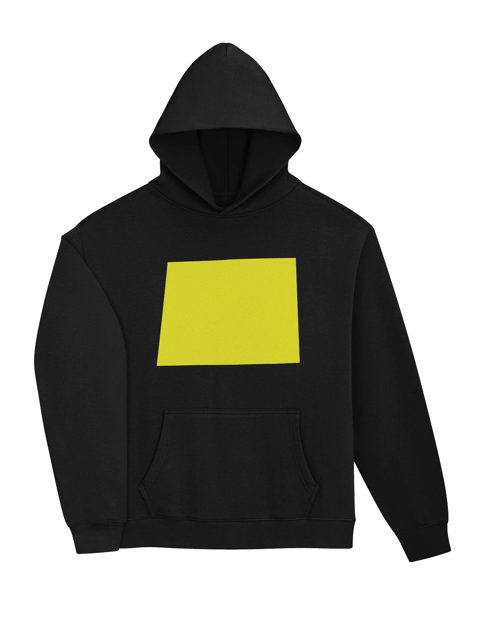 Yellow word hoodie product image (10)