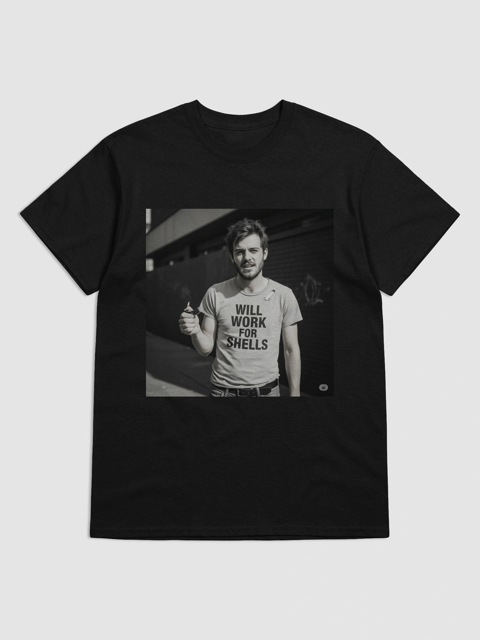 Will Work for Shells Tshirt product image (21)