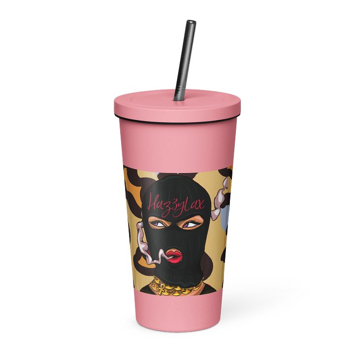 HAZ3YLAX Pink Leopard Tumbler Ski Mask product image (1)