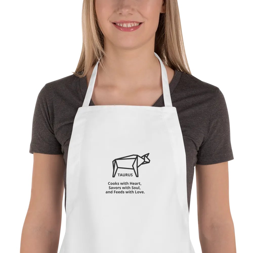 Taurus-White Cooking Apron product image (1)