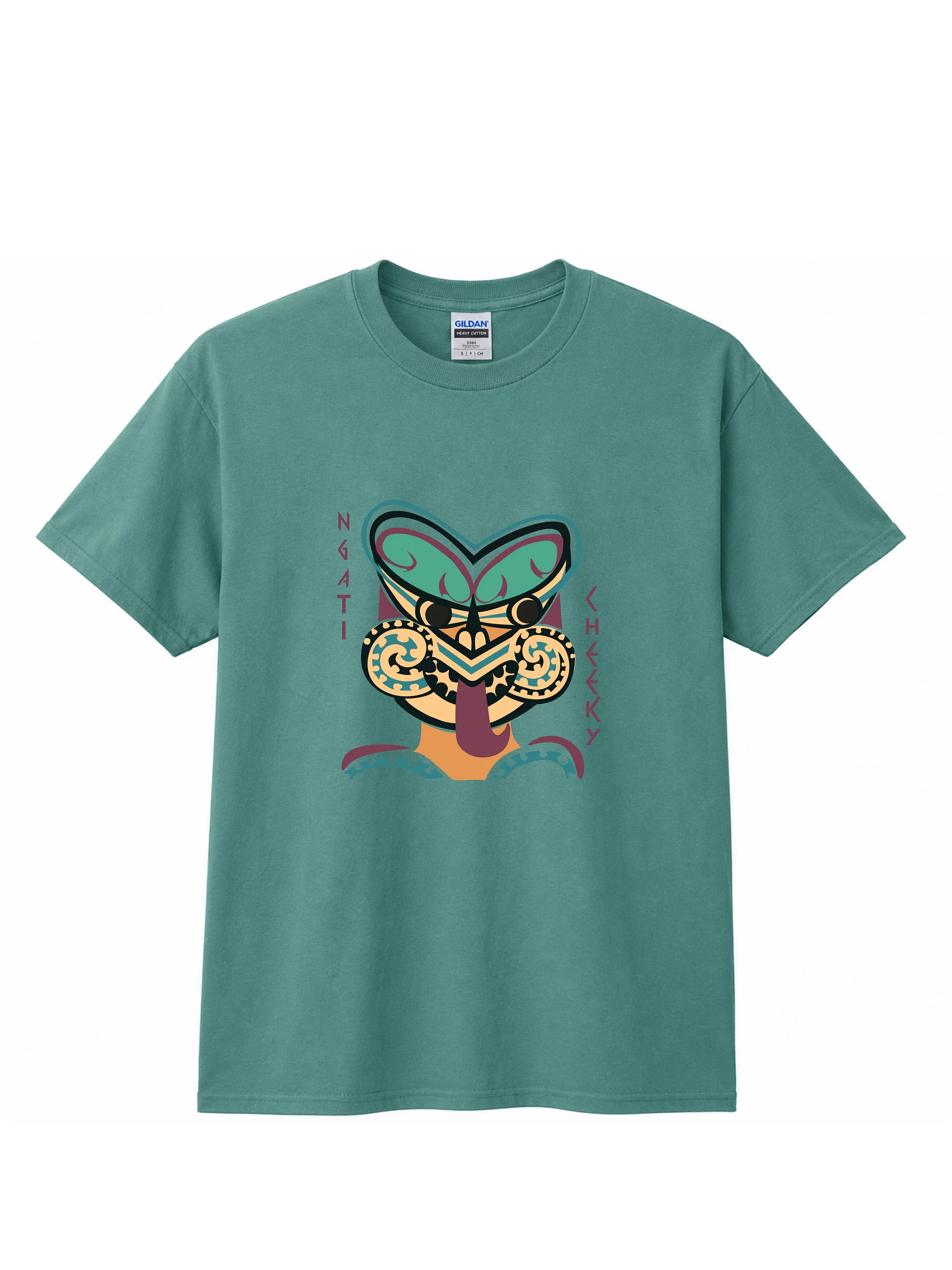 Ngāti Cheeky Turquiose Tee product image (1)