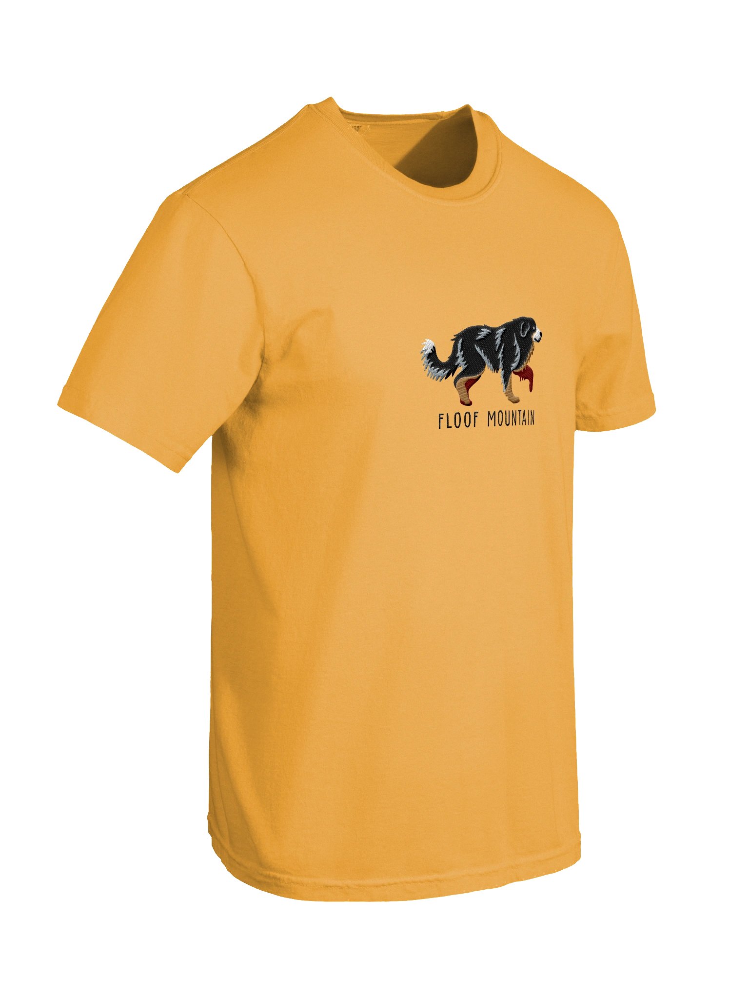 Floof Mountain T-Shirt(Embroidered) of a Great Pyrenees(Black & Tan) product image (11)