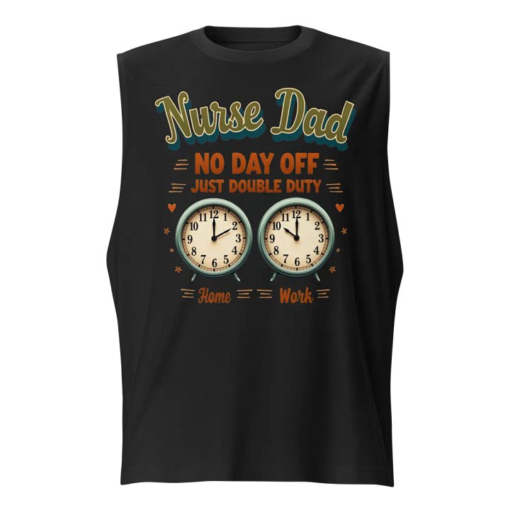 Double Duty Nurse Dad Muscle Tank product image (1)