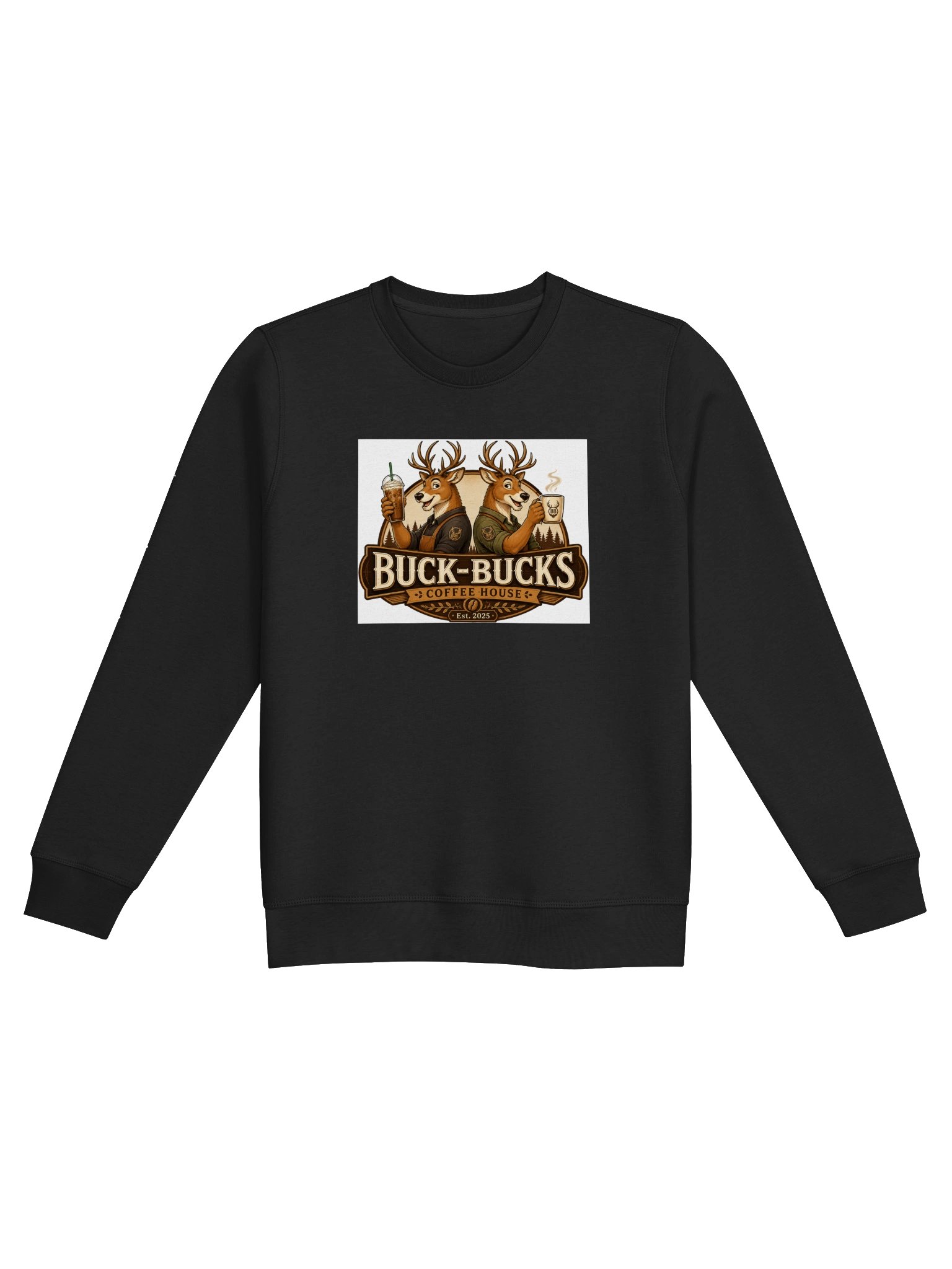 Buck-Bucks Coffee Sweat Shirt product image (1)