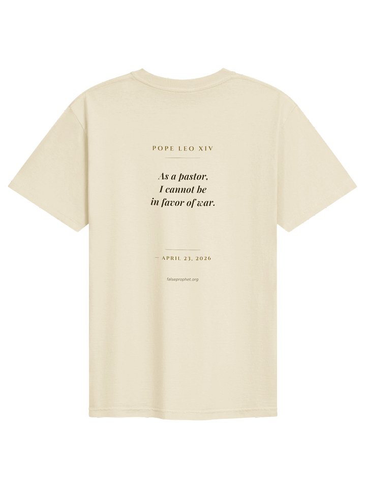 Pope Leo T-Shirt (White) product image (1)